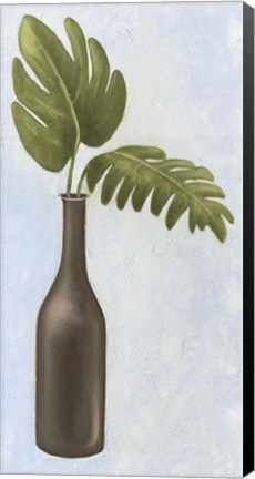 Framed Black On Blue Duo Print