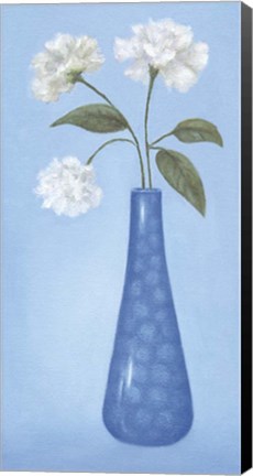 Framed Blue Vase 1 Print