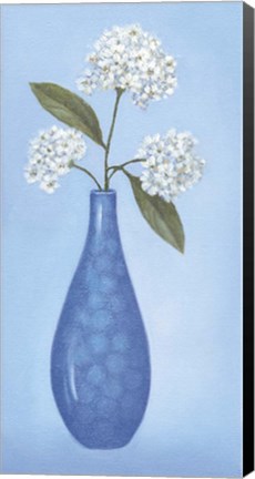 Framed Blue Vase 2 Print