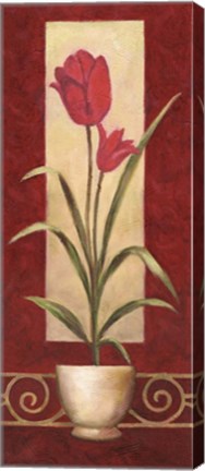 Framed Tulips In Pot Print