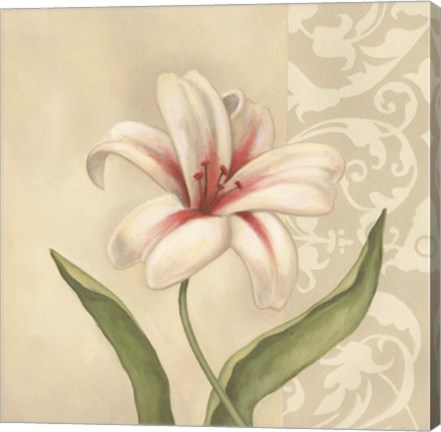 Framed Cream Lily Print