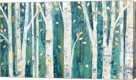 Framed Birches in Spring Print