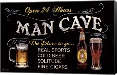 Framed Man Cave Print