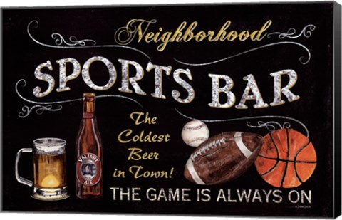 Framed Sports Bar Print