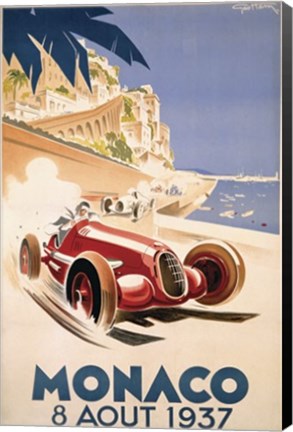 Framed Monaco August Print