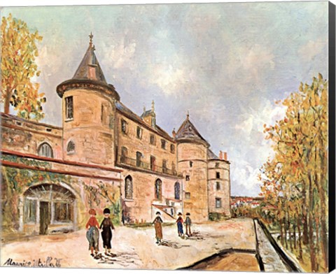Framed Chateau De Chastelloux Print