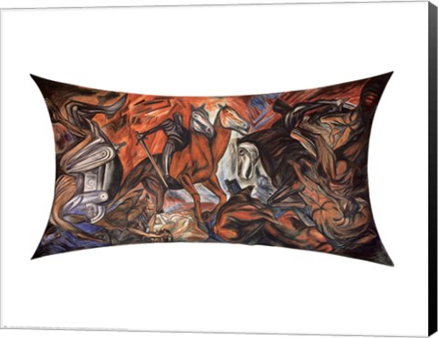 Framed Two-Headed Horse Print