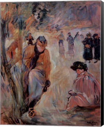 Framed Skating In The Park Print