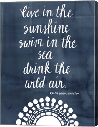Framed Sun Quote I Print