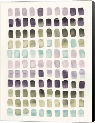 Framed Serene Color Swatches II Print