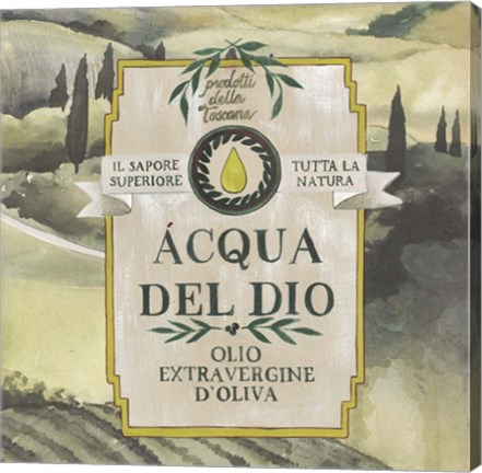 Framed Olive Oil Labels I Print