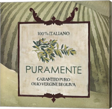 Framed Olive Oil Labels III Print