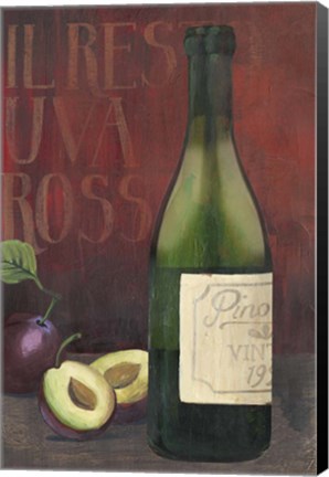 Framed Wine Still Life II Print