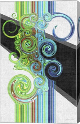 Framed Twirl I Print