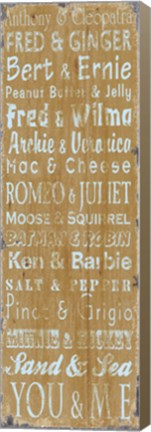 Framed Transit Perfect Couples Print