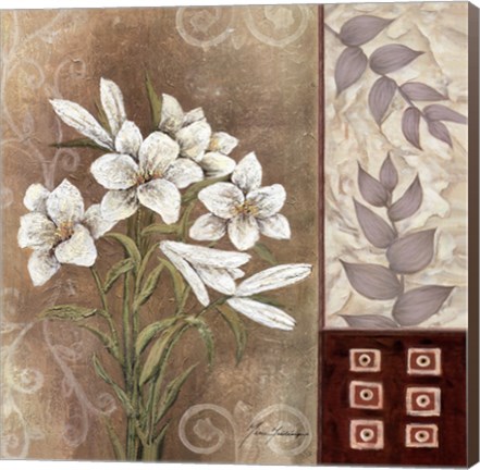 Framed Fleur Blanc II Print