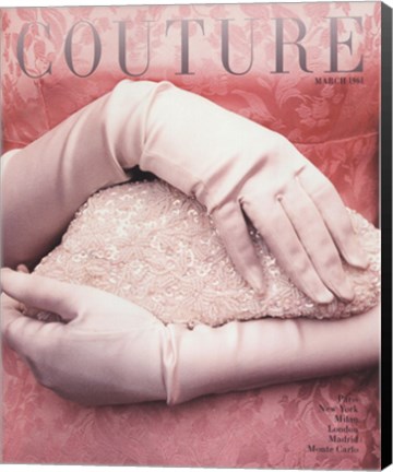 Framed Couture March 1961 Print