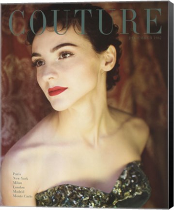 Framed Couture December 1962 Print