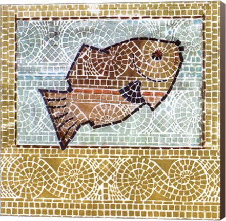 Framed Mosaic Fish II Print