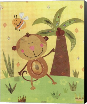 Framed Paper Monkey Print
