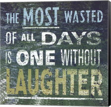 Framed Transit Laughter In New Green Print