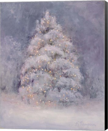 Framed Snow Winter Tree Print