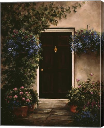 Framed Burgundy Door Print