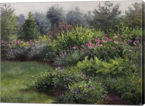 Framed Manchester Garden Print