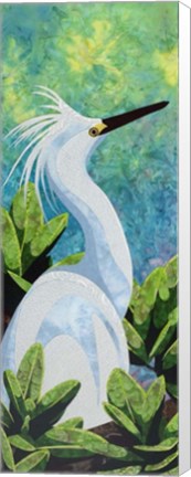 Framed Snowy Egret Print