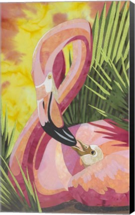 Framed Flamingo Mom Print