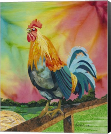 Framed Rooster Print