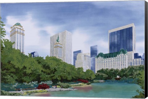 Framed New York City Skyline Print
