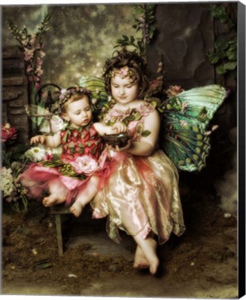 Framed Victorian Fairies Print
