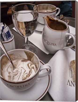 Framed Trip Cappucino Print