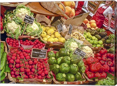 Framed Trip Vegetables Print