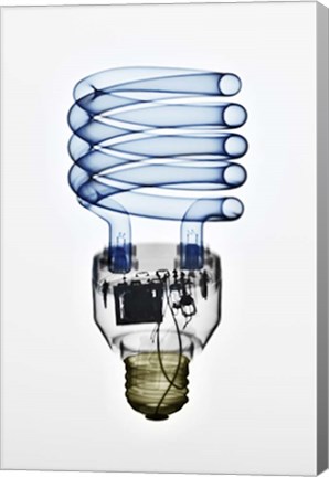 Framed Foco Ahorrador 1 Color Print