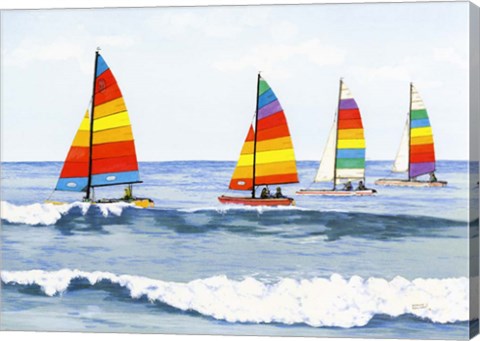 Framed Sail Colors Print