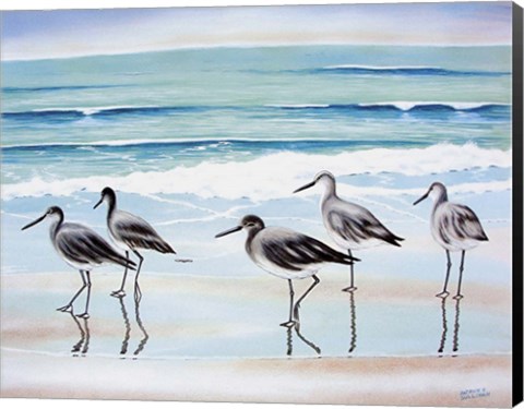Framed 5 Birds Print