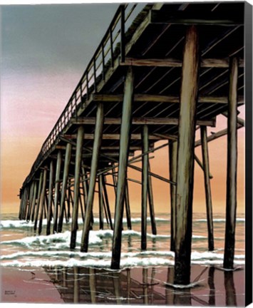 Framed Vertical Pier Print