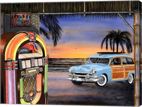 Framed Beach Music Print