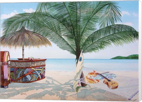 Framed Tiki Bar Print