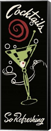 Framed Cocktails So Refreshing Print