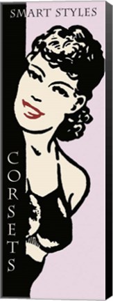 Framed Smart Styles Corsets Print