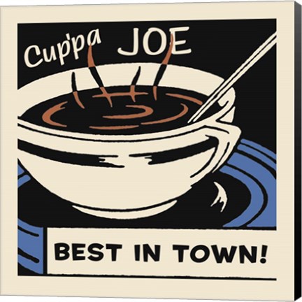 Framed Cup&#39;Pa Joe Best In Town Print