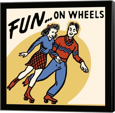 Framed Fun...On Wheels Print