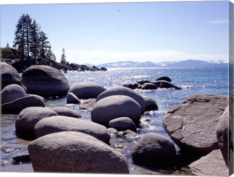 Framed Sand Harbor Beach, Lake Tahoe, Nevada 88 Print