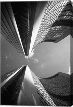 Framed Building Abstract, New York City 80 Print