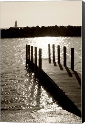 Framed Ludington Lighthouse Vertical Print