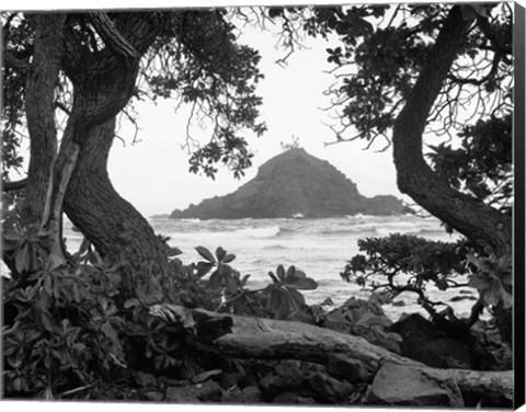 Framed Long Hanna Drive, Maui, Hawaii 00 Print