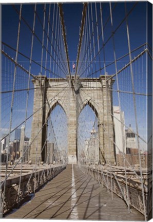 Framed Brooklyn Bridge,  New York City, New York 08 Print